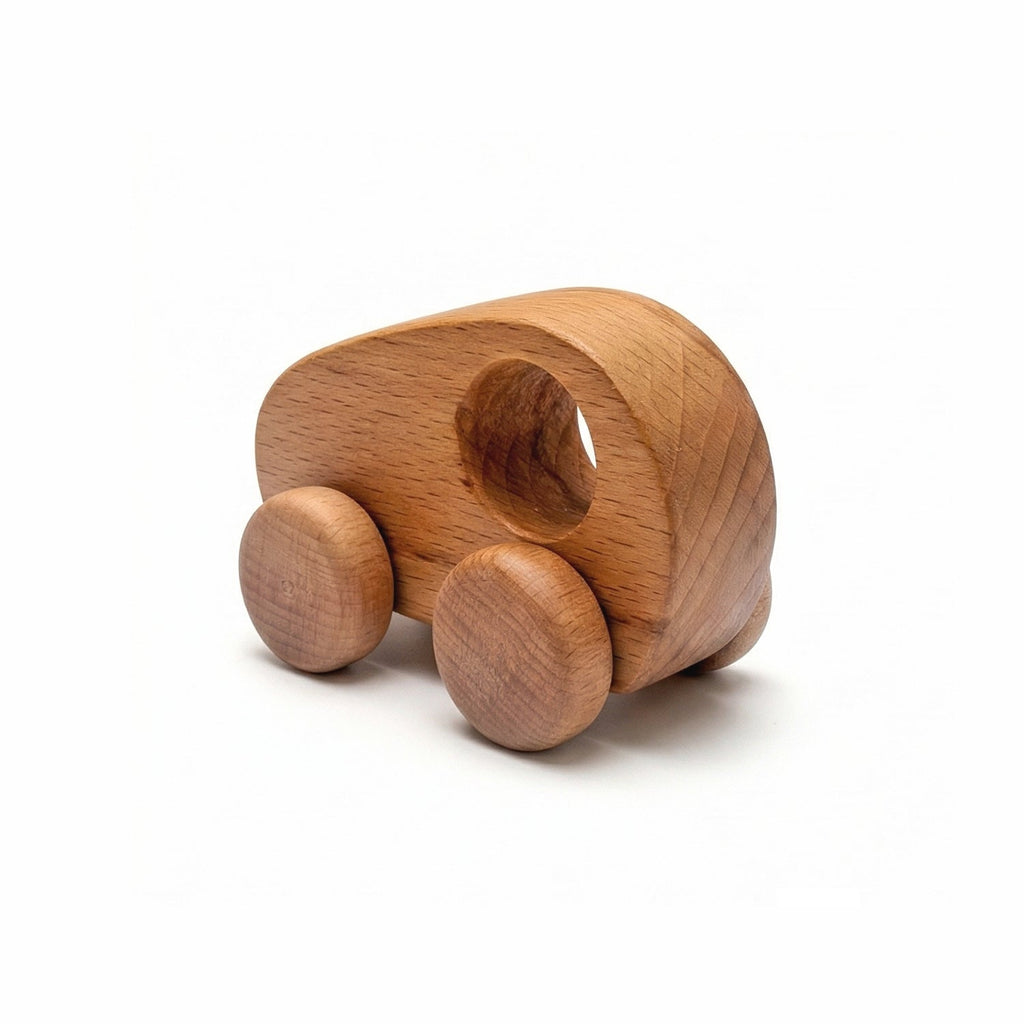 Halo Wooden Car — natural wood
