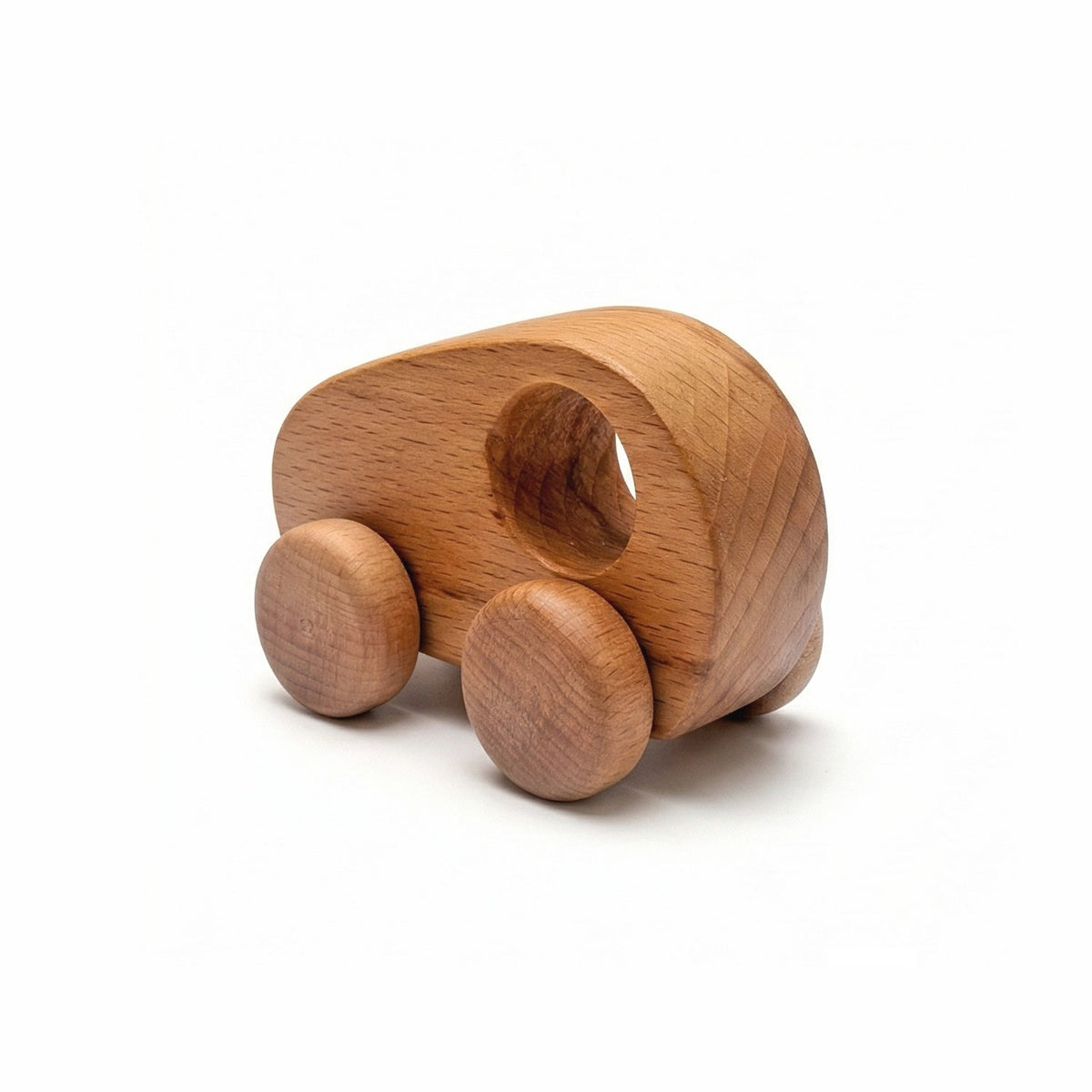 Halo Wooden Car — natural wood